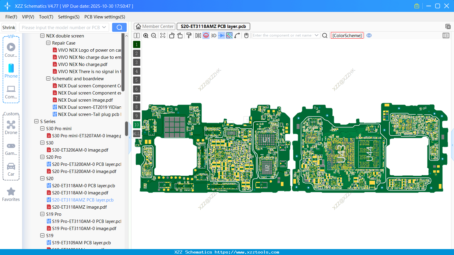 VIVO S20-ET3118AMZ PCB Layer